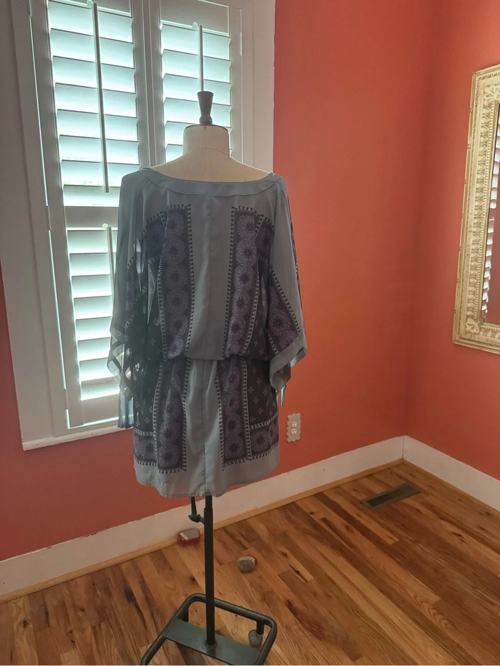 Free People Sage Green V-Neck Chemise